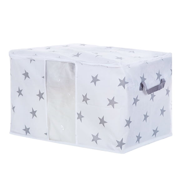 Vikakiooze Foldable Storage Bag Clothes Blanket Quilt Closet Sweater Organizer Box Pouche D