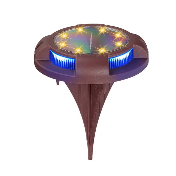 Vikakiooze Gardening Items, 4pcs LED Solar Lights Underground Buried Garden Roadway Outdoor Wall Lamp 8 LED Solar Lights