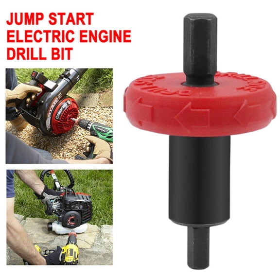 Vikakiooze Gardening Items, Electric Start Drill Bit Engine Eliminates Manual Pull Start Push Button
