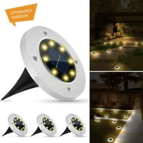 Vikakiooze Gardening Items, Solar Lights Outdoor With 16LEDs Frosted Solar Ground Lights Outdoor