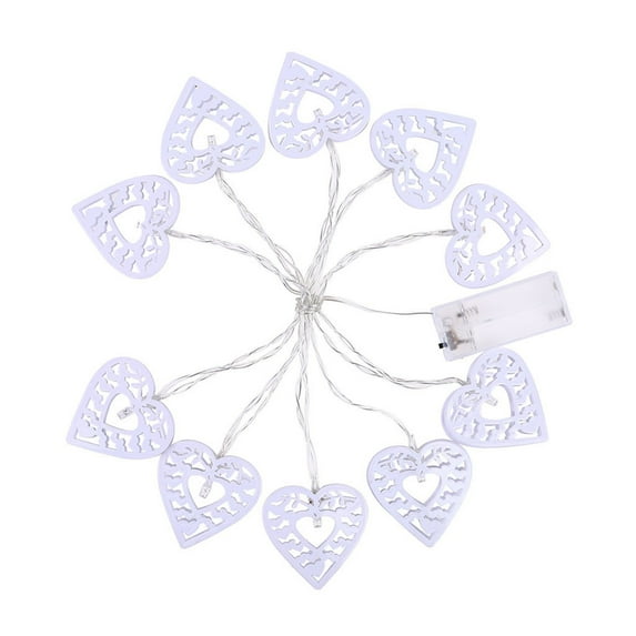 Vikakiooze Globe String Lights 10 LED Metal Lampshade Bedroom Christmas Love Decorative Lights String