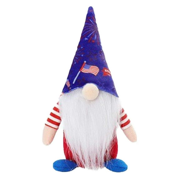 Vikakiooze Gnomes Decorations For Home Independence Day Decorations - Long Hat Gnome Decor - Patriotic Gnome Plush President Election Decorations, Fourth Of July Patriotic Decor Faceless Doll Gnomes