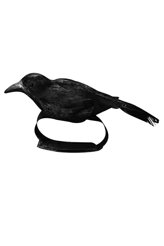 Halloween Party Decorations, Halloween Exaggerated Mori Tie Crow Headband Ghost Festival Personality Accessories Feather Black Crow Hair Accessories