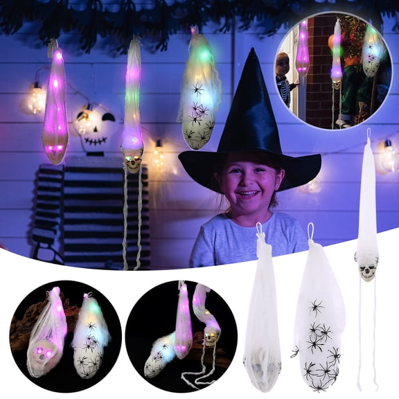 Vikakiooze Halloween Party Favors Halloween Horror Mummy Hanging Pendant Skull Spider Haunted House Escape Room Escape Hanging