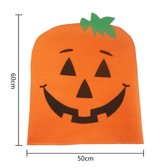 Vikakiooze Halloween Seater Back Pumpkin Chair Cover Room Decoration Protector Dining Chair๐๐