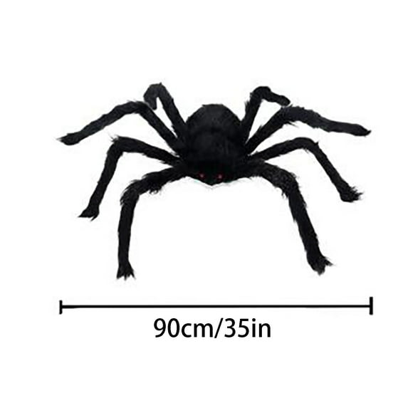 Vikakiooze Halloween Simulation Skull Big Spider 90cm Plush Spider Ornament Halloween decorations sales