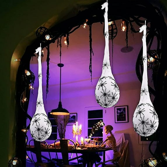 Vikakiooze Halloween Tree Halloween Decoration Spider Glowing Spider Hanging Decoration Party Exterior Decoration Wall Porch