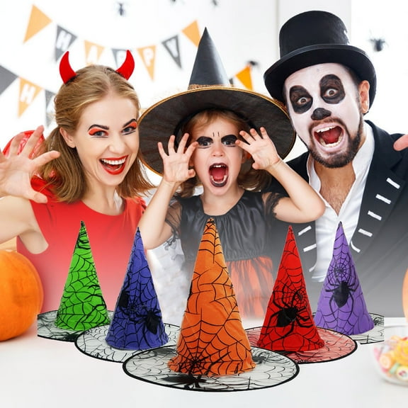 Vikakiooze Halloween Tree Halloween Witch Hat Non-woven Hat Event Party Supplies Props Decoration