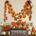 thumbnail image 1 of Vikakiooze Harvests Festival Simulation Maple Leaf Rattan Stair Garden Home Door And Window Decoration Wall Decoration Halloween Thanksgiving, 1 of 6