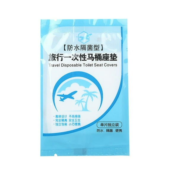 Vikakiooze Home 100Pcs Toilet Seat Covers Plastic Travel Disposable Toilet Seat Cover Disposable