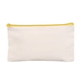 thumbnail image 1 of Vikakiooze Home Clearance Blank Canvas Zipper Pouch For Diy Craftcanvas Makeup Bags With Colored Zipper In Canvas Cosmetic Bag Multi-Purpose Travel Bags Pen Pencil Case, 1 of 4