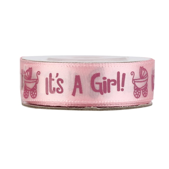 Vikakiooze Home Decor 10 Yards It's A Boy Girl Baby Shower Ribbon Grosgrain Ribbon Gift Belt Decor