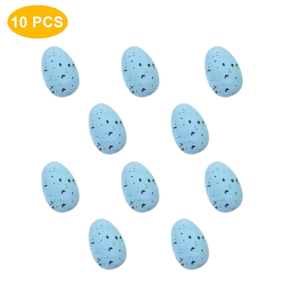 Vikakiooze Home Decor 10Pcs Simulation Colorful Plastic Easter-Eggs Bright PlasticEggs Decorations DIY