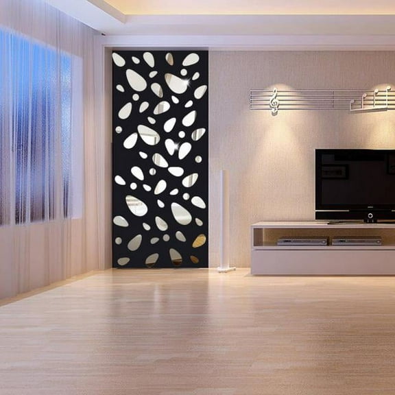 Vikakiooze Home Decor , 12Pcs 3D Mirror Vinyl Removable Wall Sticker Decal Home Decor Art DIY
