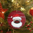 thumbnail image 1 of Vikakiooze Home Decor 1PC Christmas Ornament Santa Wearing A Face Mask Decorate Christmas tree, 1 of 3