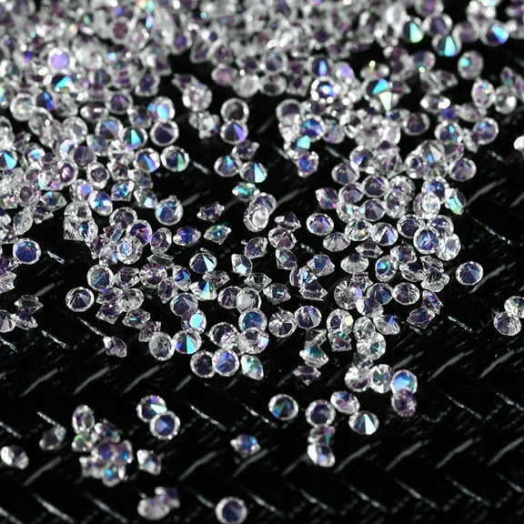 Vikakiooze Home Decor 3000Pcs 2MM DIY Diamond Table Confetti Clear Crystal Events Party Accessories