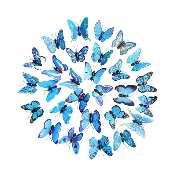 Vikakiooze Home Decor Clearance, 3D DIY Decal Wall Stickers Home Decor Rainbow Butterfly Stickers Room Decor