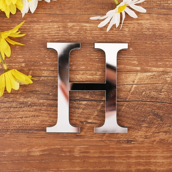 Vikakiooze Home Decor Under $5, Family Wall Decor Letter Signs,3D Acrylic Decorative Mirror Wall Stickers English Letters Home Family CombiNation Self-Adhesive DIY Mirror Wall Sticker