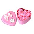 thumbnail image 1 of Vikakiooze Home Decor Clearance, 6 Roses Soap Flower Tin Box Valentine's Day Creative Gift, 1 of 1