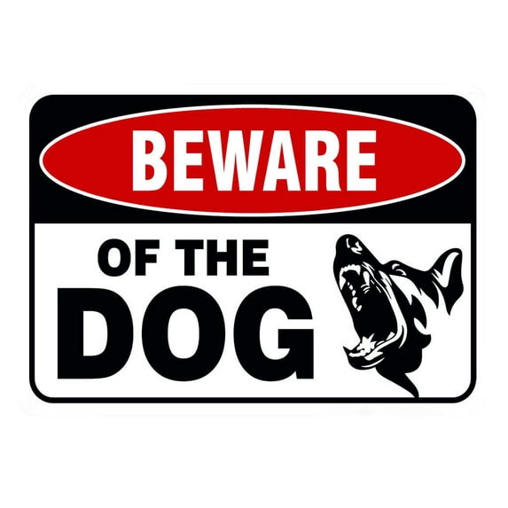 Vikakiooze Home Decor , Beware Of The Dog Iron Sign, There Are Dogs Metal Sign