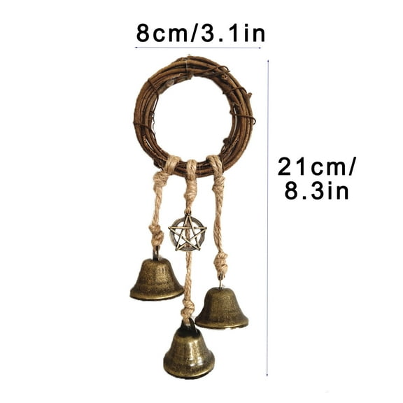 Vikakiooze Home Decor , Blessing Bells Evil Spirit Wind Chimes Witch Bell Door Charm Witchcraft Decor