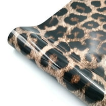 Fabric Empire 54 x 108 inches Clear Leopard Print Craft Vinyl Roll - Walmart.com