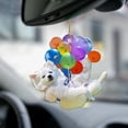 thumbnail image 1 of Vikakiooze Home Decor Car Cute Dog Hanging Ornament With Bubbles-Hanging Ornament Decors 2D Effect, 1 of 3