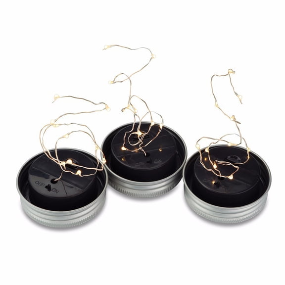 Vikakiooze Home Decor Clearance, LED Light Solar For Mason Jar Lid Insert Color Changing Garden Decor MR