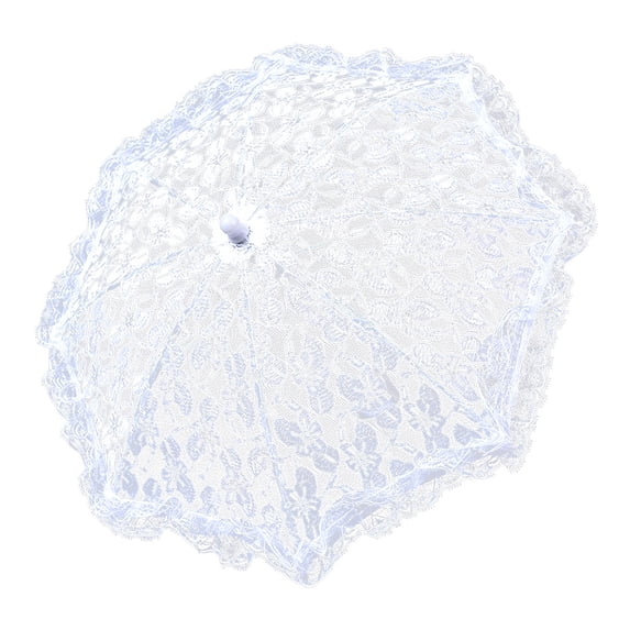 Vikakiooze Home Decor Craft White Lace Decorative Umbrella Photography Scene Prop Umbrella