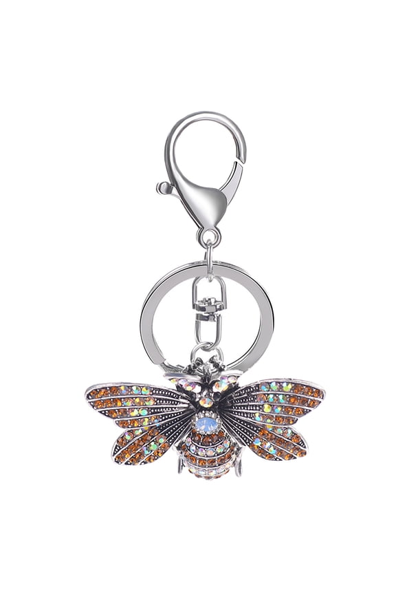 Home Decor Creative Diamond Butterfly Keychain Exquisite Animal Key Ring Pendant