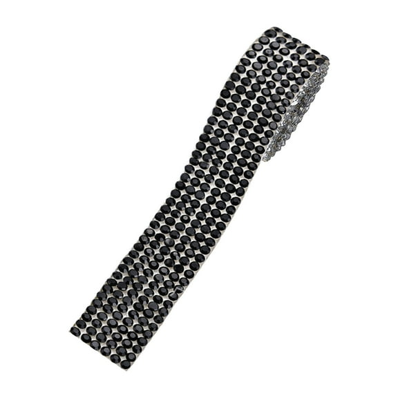 Vikakiooze Home Decor Crystal Rhinestone Diamond Ribbon Self Adhesive Paper DIY Car Decoration Sticker Glitter Rhinestone Crystal Sticker Craft Decoration