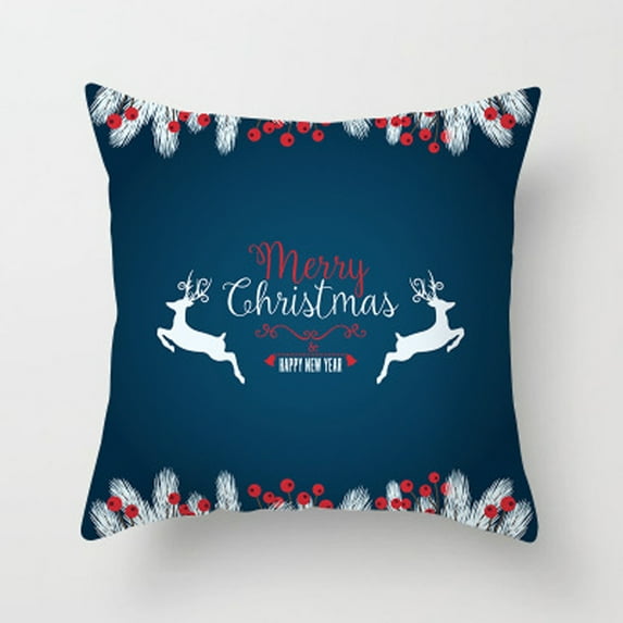 Vikakiooze Home Decor Cushion Cover Christmas Print Pillowcase Throw Pillow Coversecor