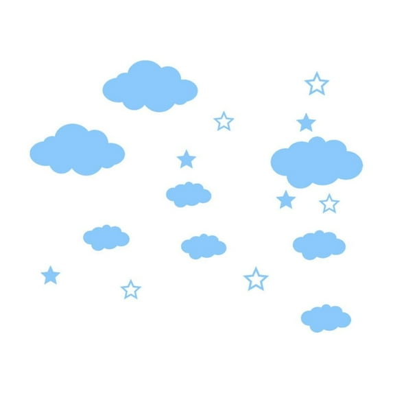 Vikakiooze Home Decor DIY Clouds Wall Decals Children's Room Home Decoration Art