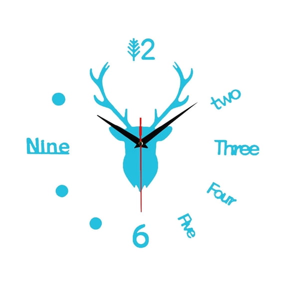 Vikakiooze Home Decor , Deer Head Large Wall Clock