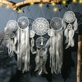 thumbnail image 1 of Vikakiooze Home Decor , Dreamcatcher Moon And Stars Hanging Over The Bed, 5pc Set Dreamcatcher Feather Home Wall Decoration, 1 of 1