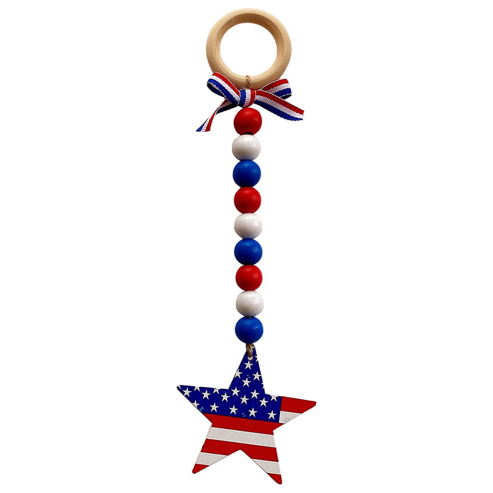 DISENB Independence Day Wooden Car Decoration - Patriotic Book-Shaped Wood Decor