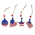 thumbnail image 1 of Vikakiooze Home Decor Flag of The United States Independence Day Wood Hanging Plaque Decorative Signs, 1 of 9