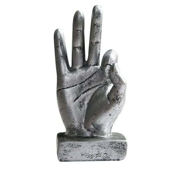 Vikakiooze Home Decor Gesture Finger Model Home Decoration Bar Model Room Desktop Decoration Resin Craft Gift Luxury