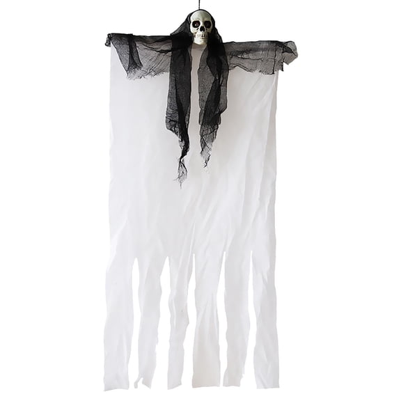 Vikakiooze Home Decor Halloween Props Horror Plastic Skull Ghost Curtain Hanging Hanging Ghost