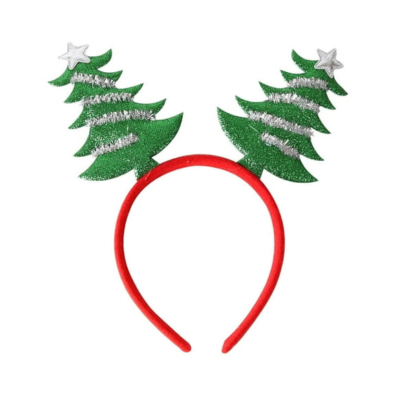 Vikakiooze Home Decor Hot Christmas Headband Santa Party Decor Double Hair Band Clasp Head Hoop