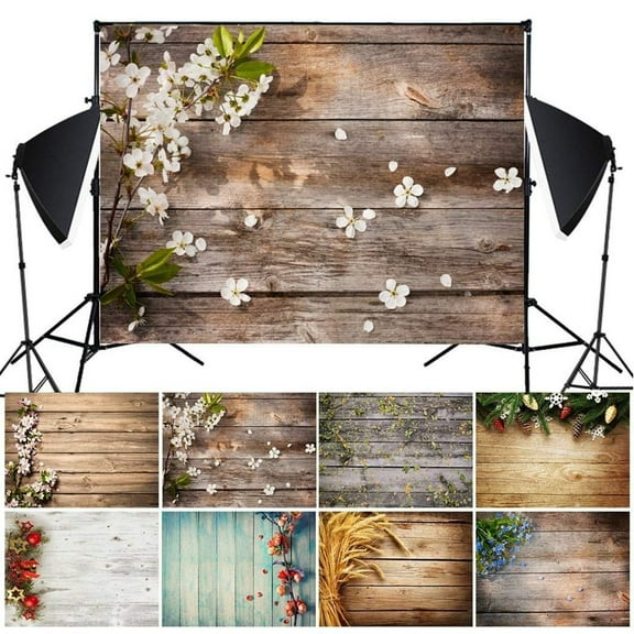 Vikakiooze Home Decor Imitation Wood Grain Photography Props 3D Photo Background Cloth Presentation