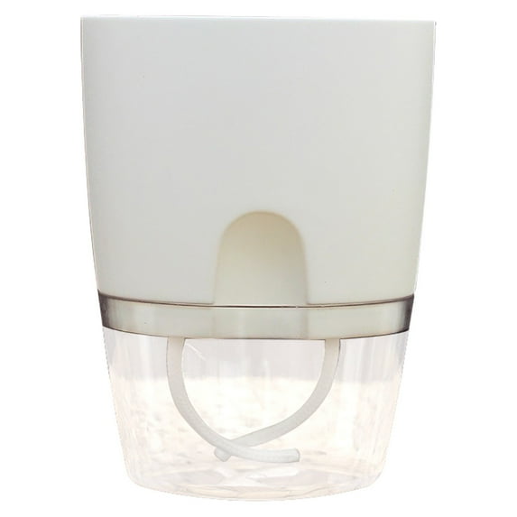 Vikakiooze Home Decor Lazy Flower Pot Automatic Water Absorption Plastic Pot Green Plant Water Culture