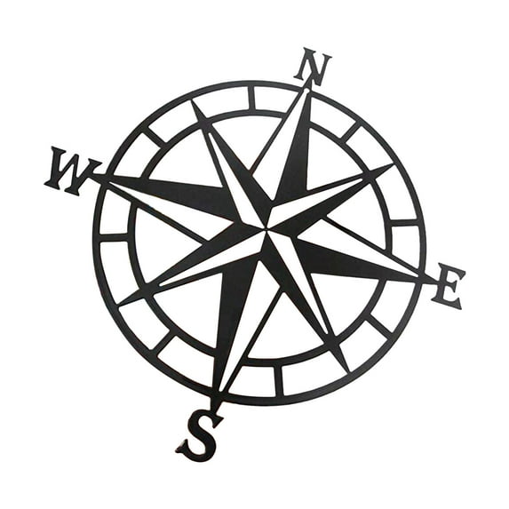Vikakiooze Home Decor METAL WALL ART COMPASS Metal Decor Nautical Compass Wall Decor Wall Hanging
