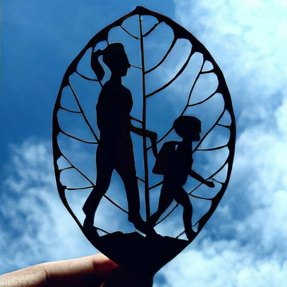 Vikakiooze Home Decor Mother's Day Decorative Leaves Souvenirs Black Wrought Iron Ornaments Gifts