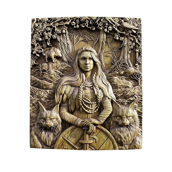 Vikakiooze Home Decor , Nordic Mythological Rune Acrylic Plane Wall Hanging Home Decoration