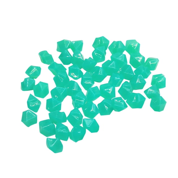 Vikakiooze Home Decor , Pack Of 100 Colored Glowing Stones Rhombus Glowing Stones Outdoor Decor Sidewalk Garden Aquarium Swimming Pool