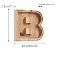 thumbnail image 1 of Vikakiooze Home Decor , Personalized Wooden Name Money Box Wooden Deposit Box Twenty Six English Letters, 1 of 6