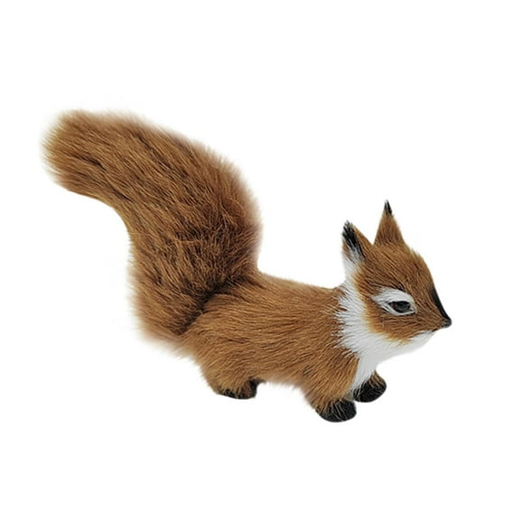 Vikakiooze Home Decor , Plush Imitation Animals Small Squirrels Pendant Ornaments Toys Handicrafts Holiday Supplies