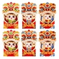 thumbnail image 1 of Vikakiooze Home Decor , Rabbit Year Red Bag Fashion Cartoon New Year Wedding Fold Red Bag, 6 Pieces, 1 of 4