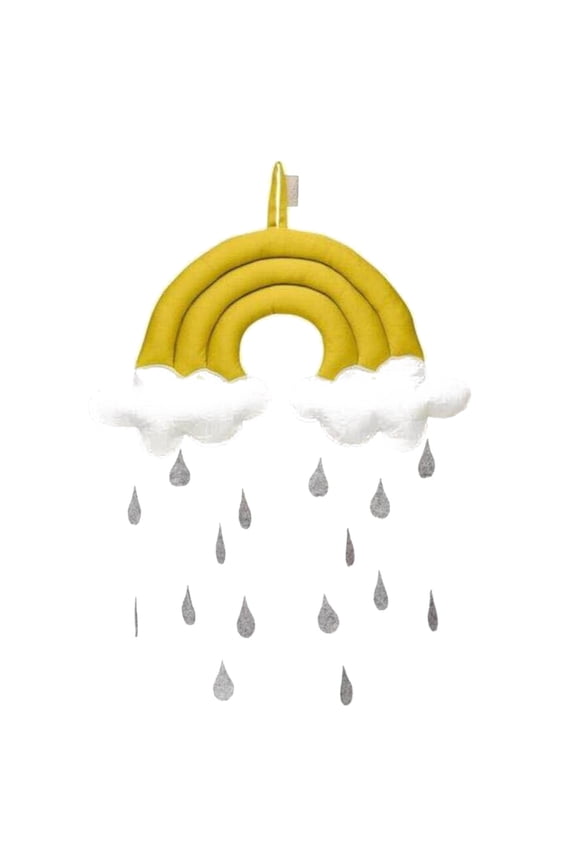 Home Decor , Rainbow Raining Cloud Decoration Baby Room Wall Hanging Kid Tent Toy Photo Props